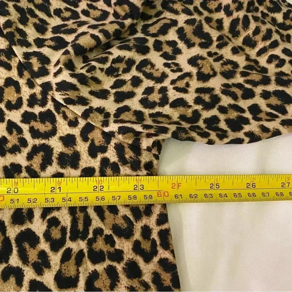 Celeste women’s leopard print top 3XL laced detail half  sleeves - Picture 6 of 8